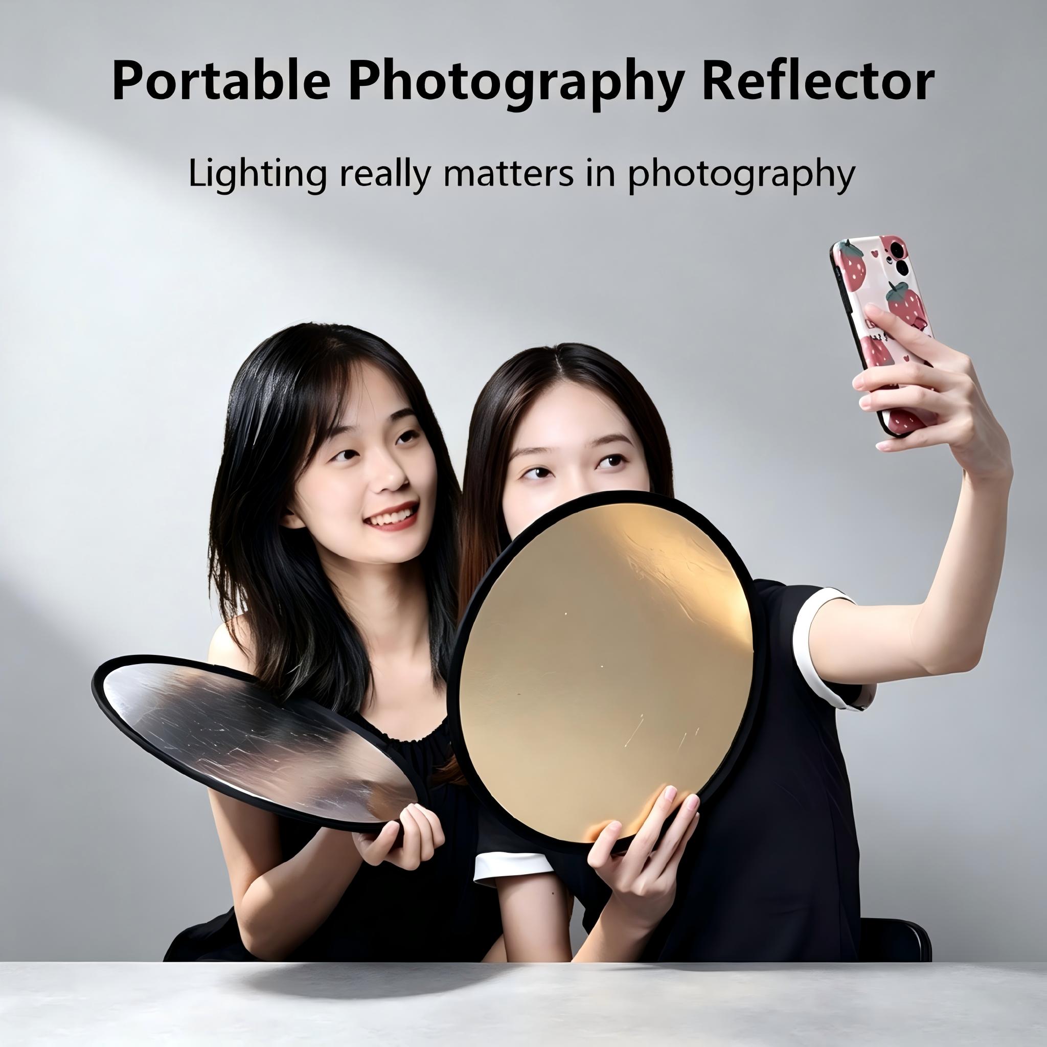 2-in-1 Dual Sided Gold Silver  - Outdoor Lighting Kit Photography 评论和价格