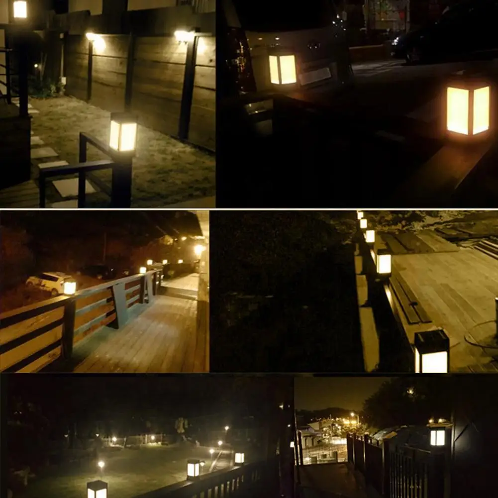 1-4PC Solar Fence Post LED Cap - Post Cap Light 评论和价格