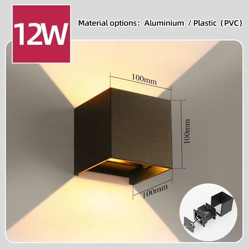 LED Wall Lamp 4/6/8/10W Led Wa - Outdoor Lighting Glass Replacement 评论和价格