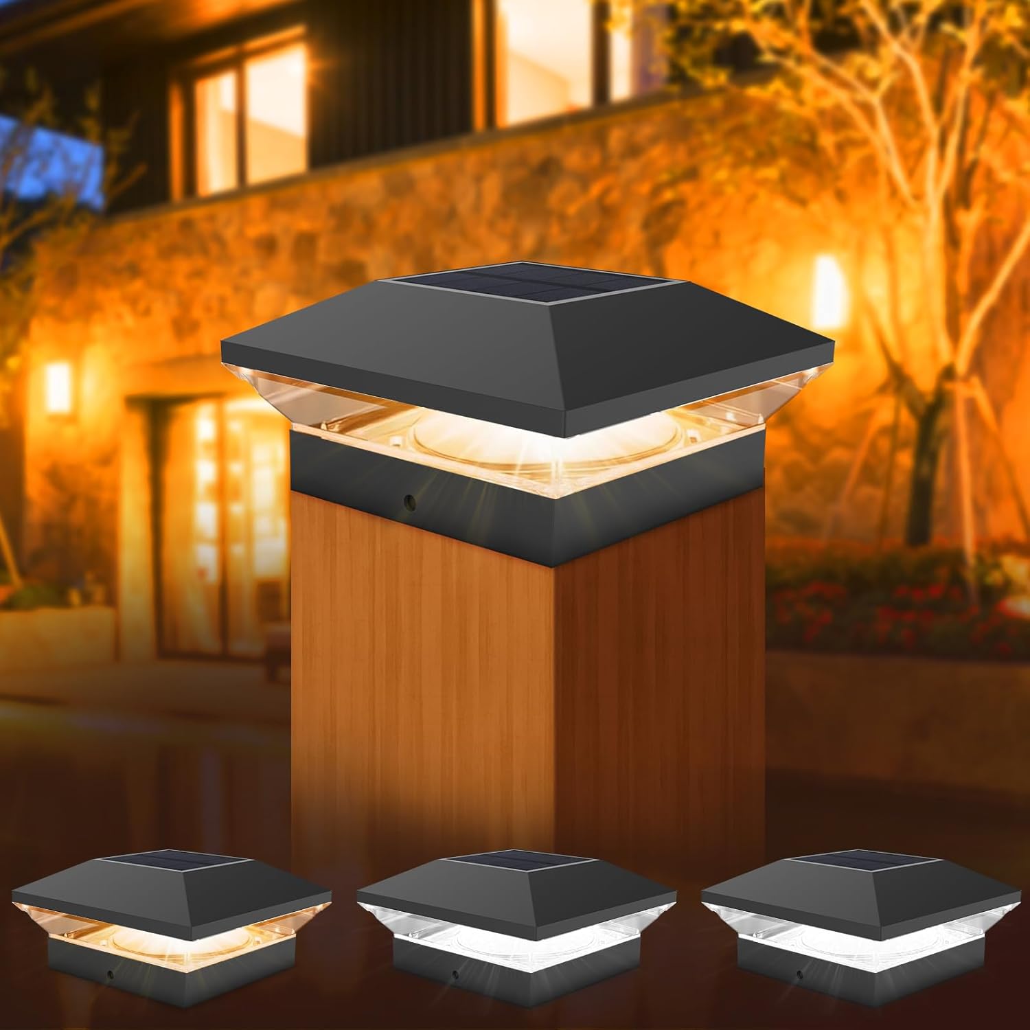 Solar Post Light Post Caps Sol - Post Cap Light 评论和价格