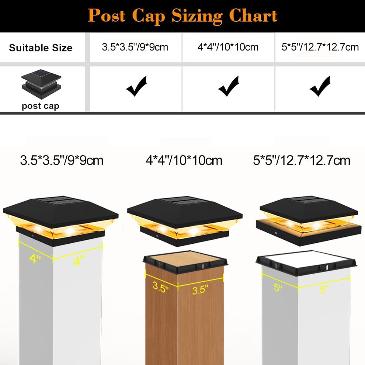 Solar Post Light Post Caps Sol - Post Cap Light 评论和价格